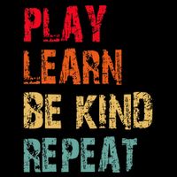Play Learn Be Kind Repeat No Bullies Choose Kindness Retro Flatbill Hat