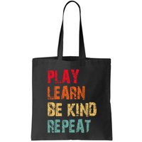 Play Learn Be Kind Repeat No Bullies Choose Kindness Retro Bag