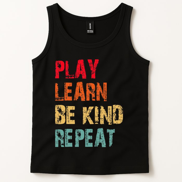 Play Learn Be Kind Repeat No Bullies Choose Kindness Retro Tank Top