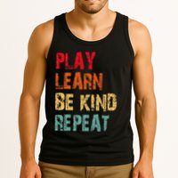 Play Learn Be Kind Repeat No Bullies Choose Kindness Retro Tank Top