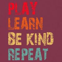Play Learn Be Kind Repeat No Bullies Choose Kindness Retro 16oz Travel Tumbler