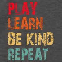 Play Learn Be Kind Repeat No Bullies Choose Kindness Retro Vector Backpack