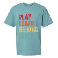 Play Learn Be Kind Repeat No Bullies Choose Kindness Retro Sueded Cloud Jersey T-Shirt