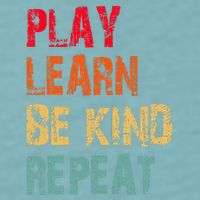 Play Learn Be Kind Repeat No Bullies Choose Kindness Retro Sueded Cloud Jersey T-Shirt
