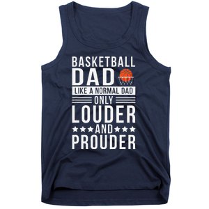 Proud Loud Basketball Dad Of A Basketball Player Dad Tank Top