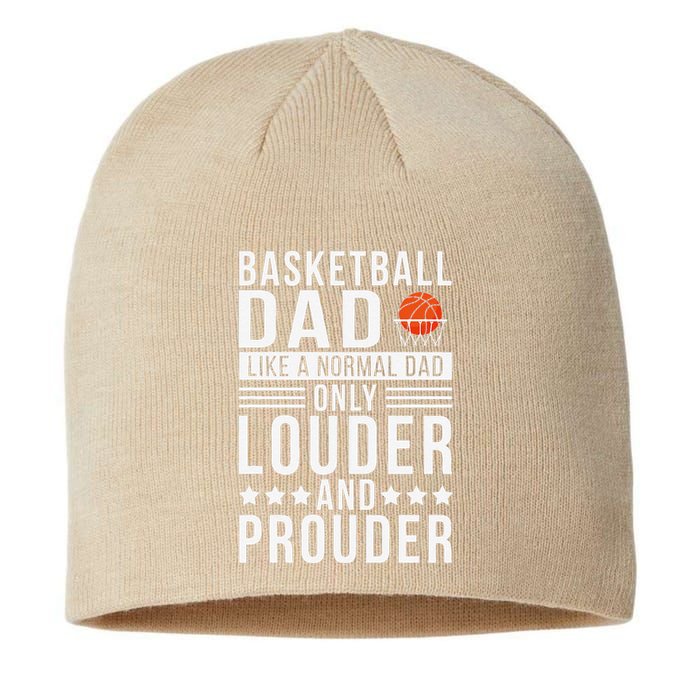 Proud Loud Basketball Dad Of A Basketball Player Dad Sustainable Beanie