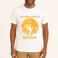 Pharmacists Love Brains Halloween Pharmacist Tall T-Shirt