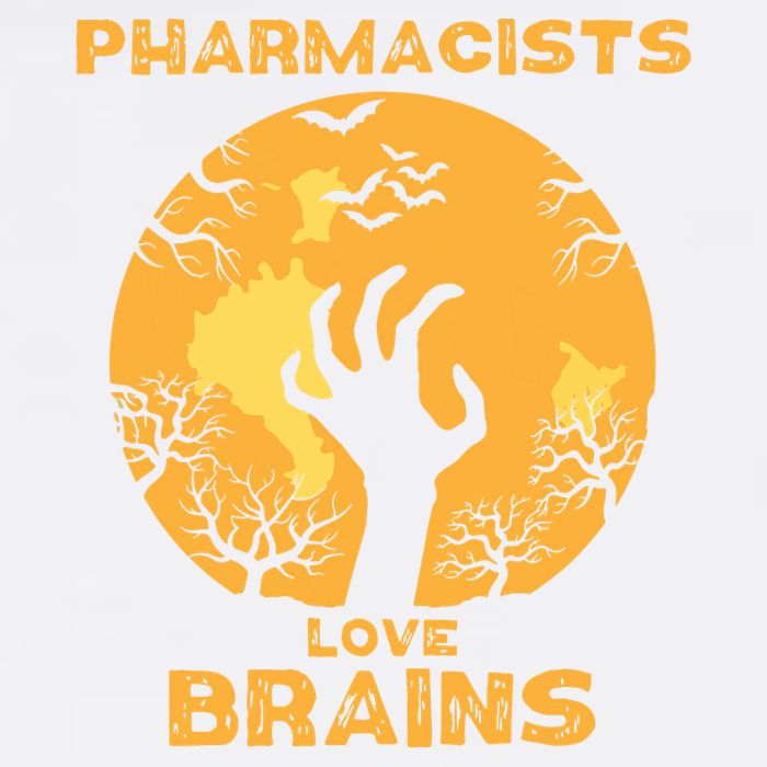 Pharmacists Love Brains Halloween Pharmacist Tall T-Shirt