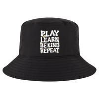 Play Learn Be Kind Repeat Groovy Unity Day Orange Teacher Cool Comfort Performance Bucket Hat