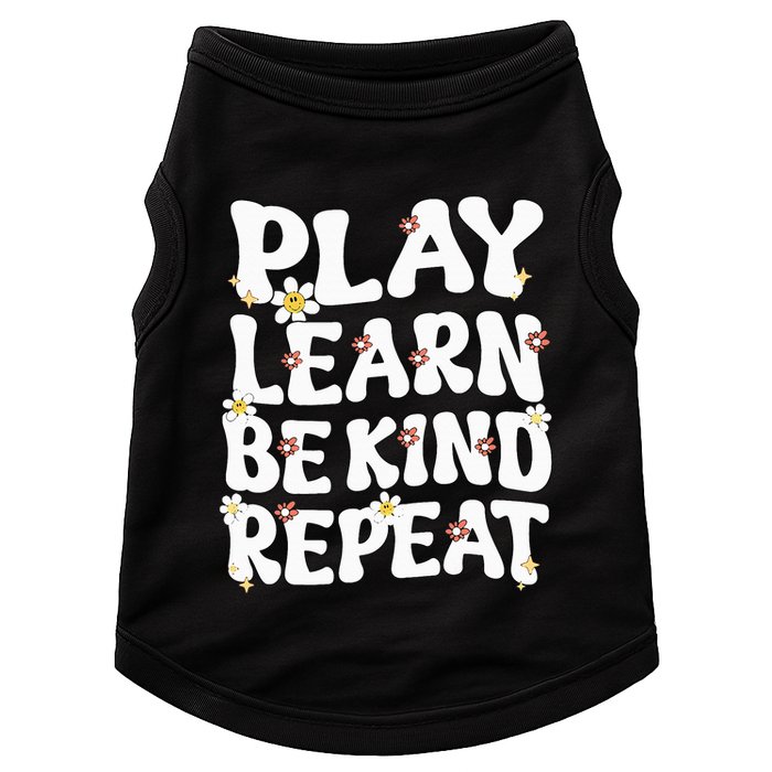 Play Learn Be Kind Repeat Groovy Unity Day Orange Teacher Doggie Tank