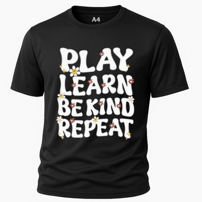 Play Learn Be Kind Repeat Groovy Unity Day Orange Teacher Performance Shirt
