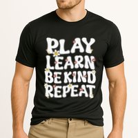Play Learn Be Kind Repeat Groovy Unity Day Orange Teacher Performance Shirt