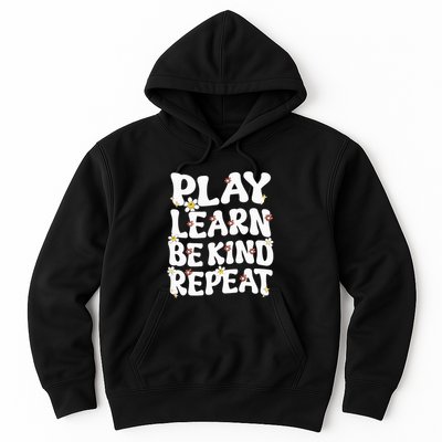 Play Learn Be Kind Repeat Groovy Unity Day Orange Teacher Hoodie