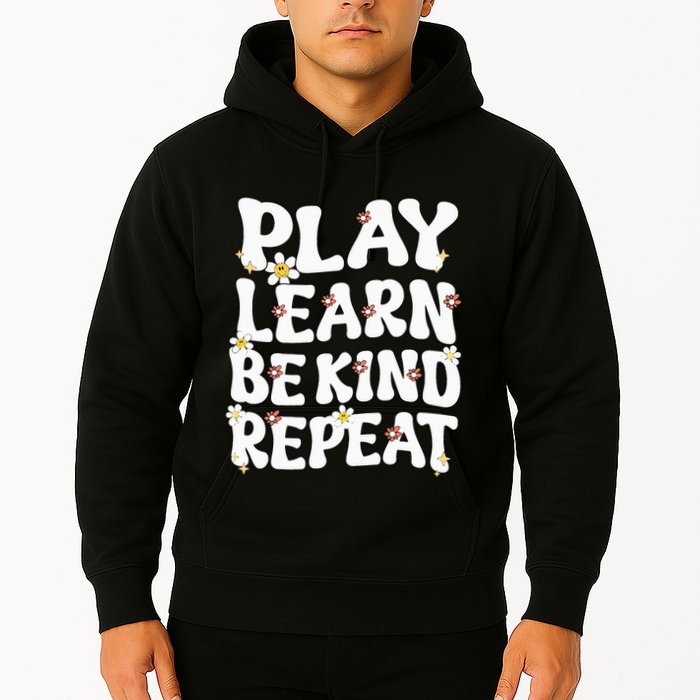 Play Learn Be Kind Repeat Groovy Unity Day Orange Teacher Hoodie
