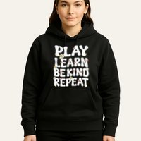 Play Learn Be Kind Repeat Groovy Unity Day Orange Teacher Hoodie