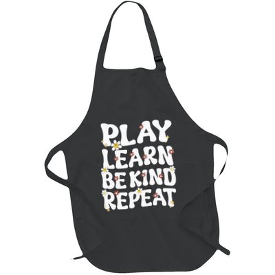 Play Learn Be Kind Repeat Groovy Unity Day Orange Teacher Apron