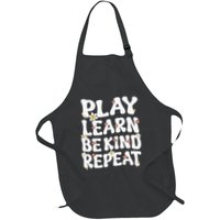 Play Learn Be Kind Repeat Groovy Unity Day Orange Teacher Apron