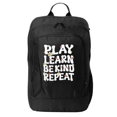 Play Learn Be Kind Repeat Groovy Unity Day Orange Teacher City Backpack