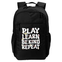 Play Learn Be Kind Repeat Groovy Unity Day Orange Teacher Backpack