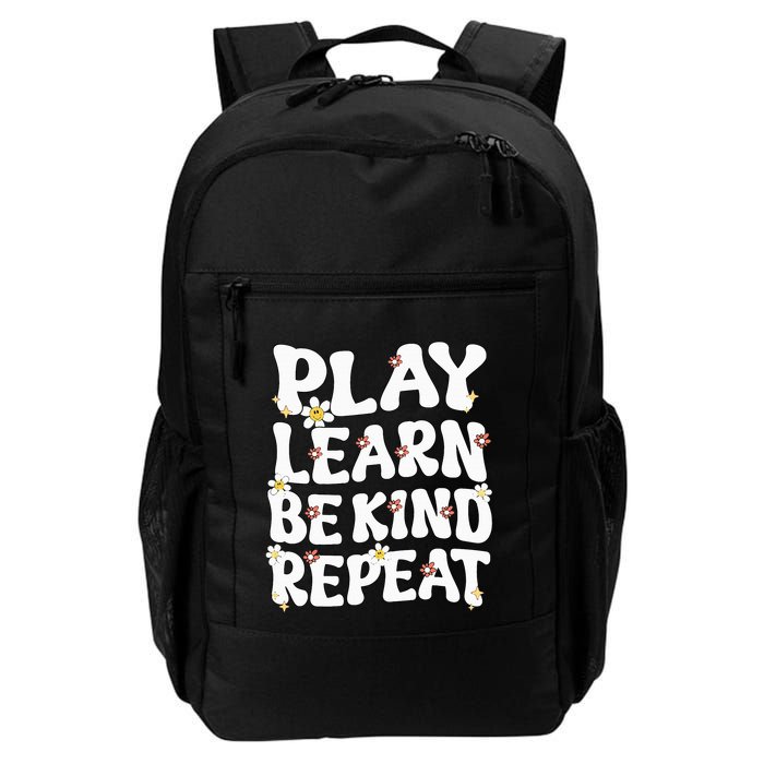 Play Learn Be Kind Repeat Groovy Unity Day Orange Teacher Backpack