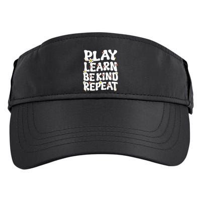 Play Learn Be Kind Repeat Groovy Unity Day Orange Teacher Adult Drive Performance Visor