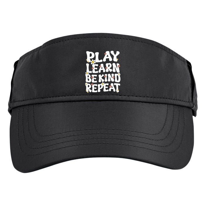 Play Learn Be Kind Repeat Groovy Unity Day Orange Teacher Adult Drive Performance Visor