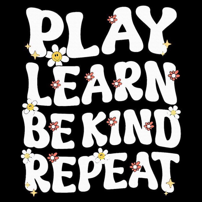Play Learn Be Kind Repeat Groovy Unity Day Orange Teacher Flatbill Hat