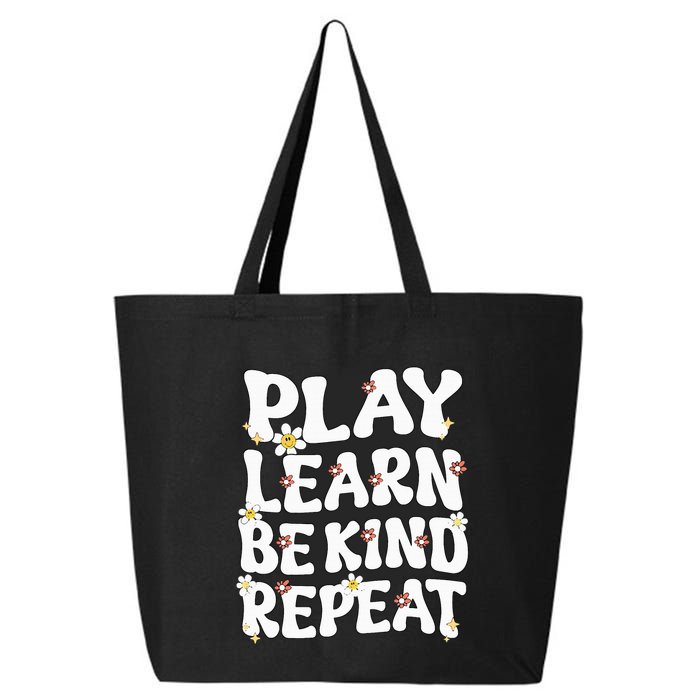 Play Learn Be Kind Repeat Groovy Unity Day Orange Teacher 25L Jumbo Tote
