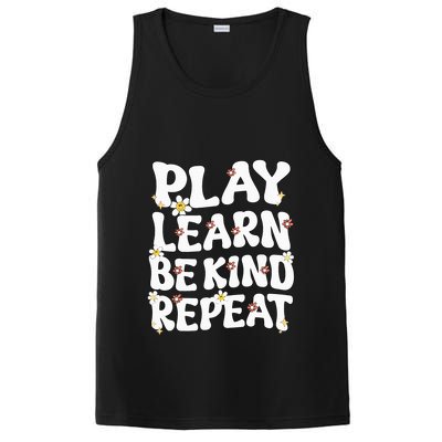 Play Learn Be Kind Repeat Groovy Unity Day Orange Teacher PosiCharge Competitor Tank