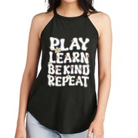 Play Learn Be Kind Repeat Groovy Unity Day Orange Teacher Women's Perfect Tri Rocker Tank