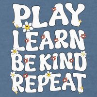 Play Learn Be Kind Repeat Groovy Unity Day Orange Teacher Garment-Dyed Sweatshirt