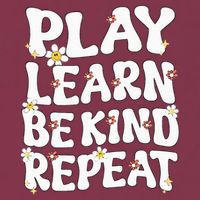 Play Learn Be Kind Repeat Groovy Unity Day Orange Teacher 16oz Travel Tumbler
