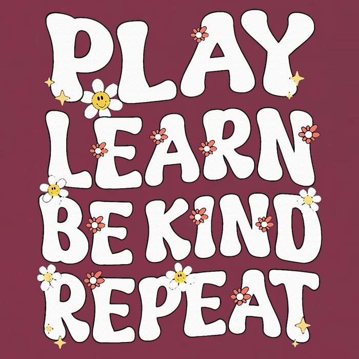 Play Learn Be Kind Repeat Groovy Unity Day Orange Teacher 16oz Travel Tumbler