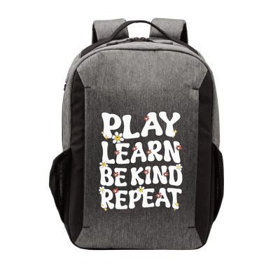 Play Learn Be Kind Repeat Groovy Unity Day Orange Teacher Vector Backpack