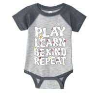 Play Learn Be Kind Repeat Groovy Unity Day Orange Teacher Infant Baby Jersey Bodysuit