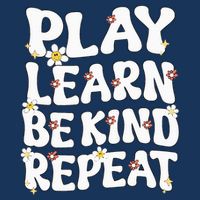 Play Learn Be Kind Repeat Groovy Unity Day Orange Teacher Infant Baby Jersey Bodysuit