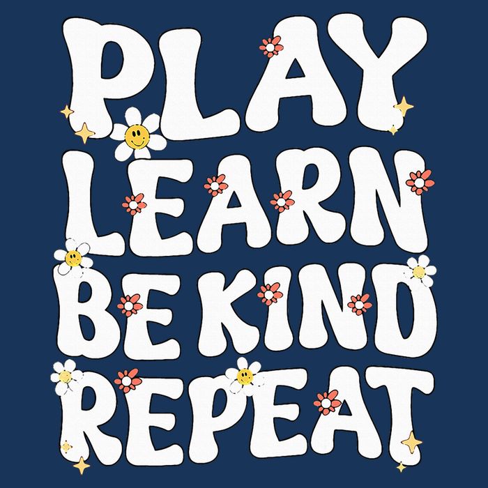 Play Learn Be Kind Repeat Groovy Unity Day Orange Teacher Infant Baby Jersey Bodysuit