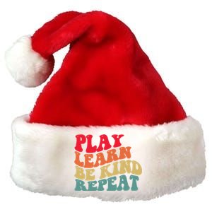 Play Learn Be Kind Repeat Unity Day No Bullies Kindness Premium Christmas Santa Hat