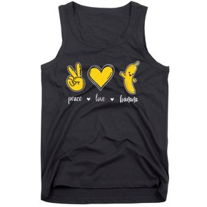 Peace Love Bananas Tank Top