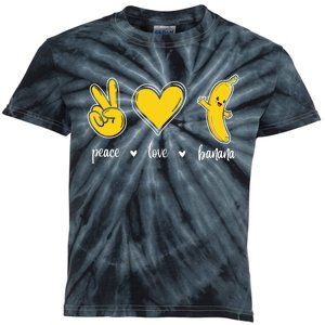 Peace Love Bananas Kids Tie-Dye T-Shirt