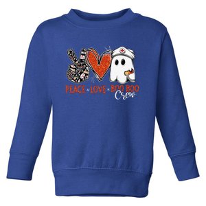 Peace Love Boo Boo Crew Cute Health Worker Pattern Costumes Toddler Sweatshirt