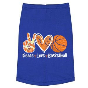 Peace Love Basketball Player Funny For Dad Mom Gift Doggie Tank