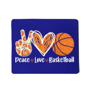 Peace Love Basketball Player Funny For Dad Mom Gift Mousepad