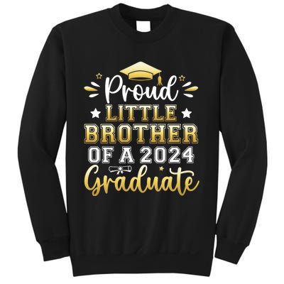 Proud Little Brother Of A 2024 Graduate Senior Graduation Sweatshirt