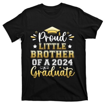 Proud Little Brother Of A 2024 Graduate Senior Graduation T-Shirt