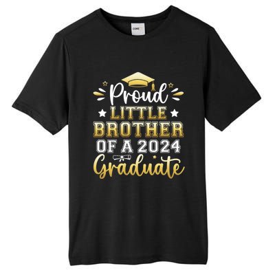 Proud Little Brother Of A 2024 Graduate Senior Graduation Tall Fusion ChromaSoft Performance T-Shirt