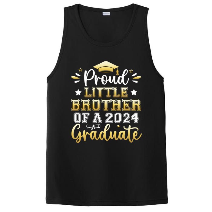 Proud Little Brother Of A 2024 Graduate Senior Graduation PosiCharge Competitor Tank