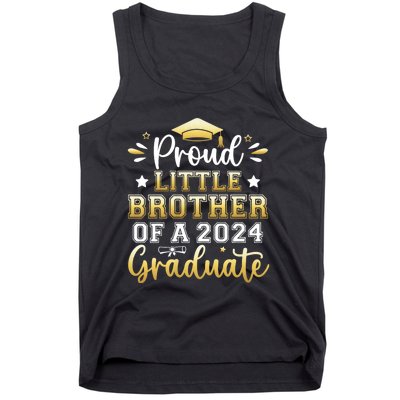 Proud Little Brother Of A 2024 Graduate Senior Graduation Tank Top