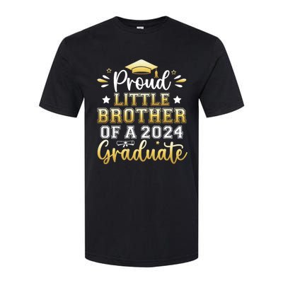 Proud Little Brother Of A 2024 Graduate Senior Graduation Softstyle CVC T-Shirt