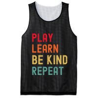 Play Learn Be Kind Repeat Unity Day No Bullies Kindness Mesh Reversible Basketball Jersey Tank